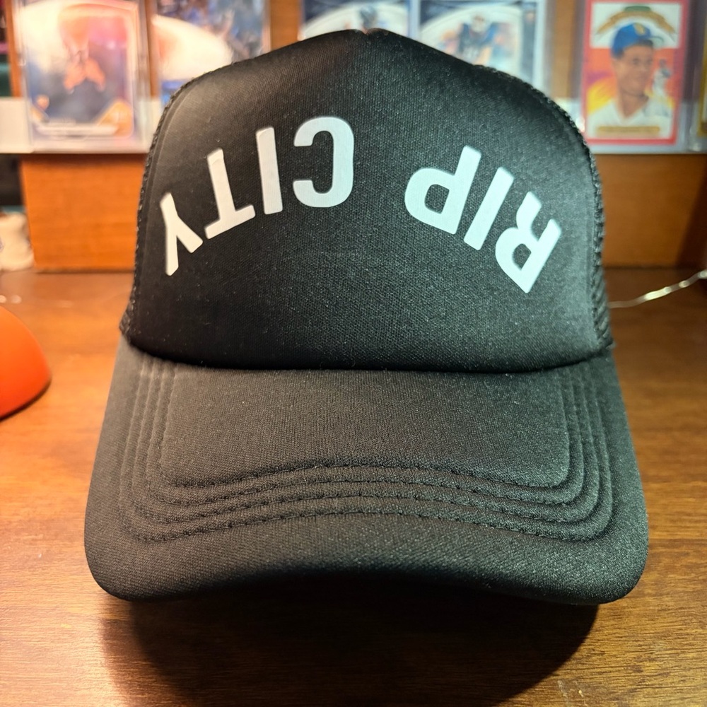Rip City Trucker Hat Black Snapback Portland Fans Adult Cap